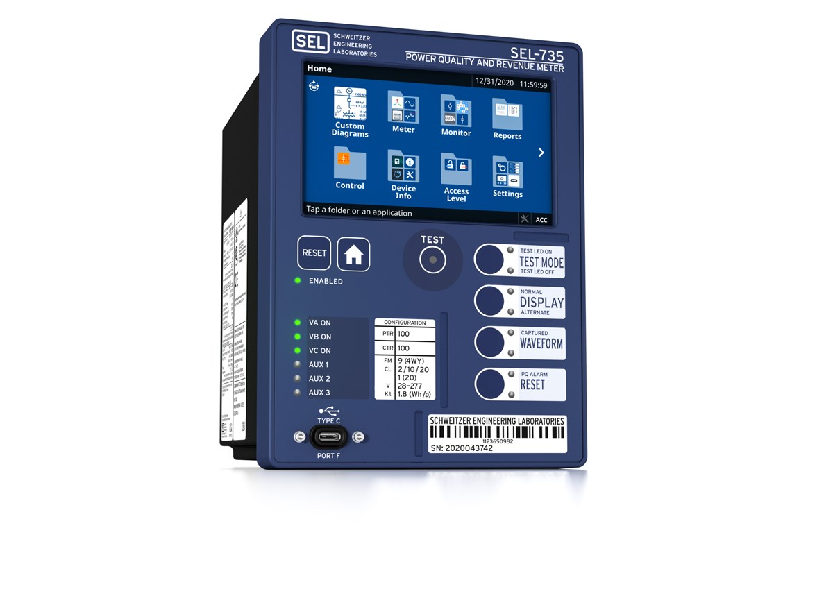 SEL-735 Power Quality and Revenue Meter | Schweitzer Engineering